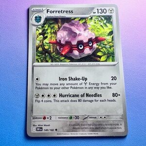 forretress - 140/182 (uncommon) — pokemon: destined rivals